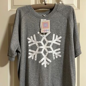 Lularoe Snowflake Jane Size L